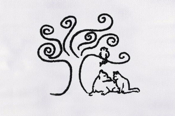 Black White Tree: A Craft Fair-Ready Embroidery Design
