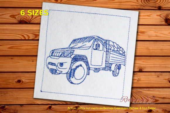 Farm Truck Bluework: A Seasonal Embroidery Review