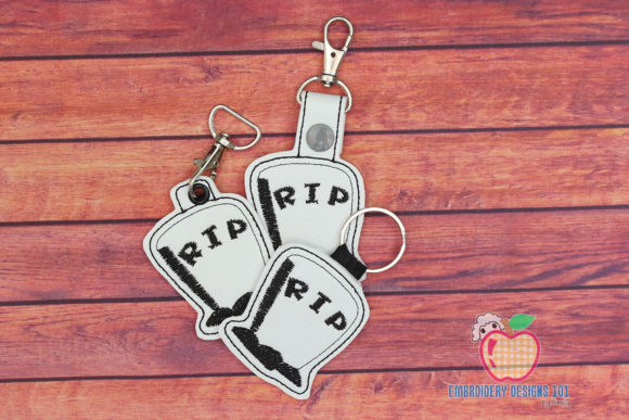 Halloween RIP Keyfob Keychain ITH