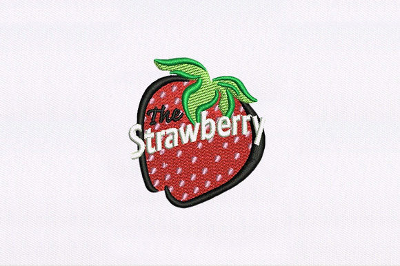 Strawberry Embroidery Design