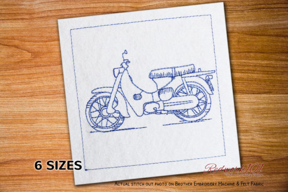 Super Cub: A Craft Fair-Ready Embroidery Design