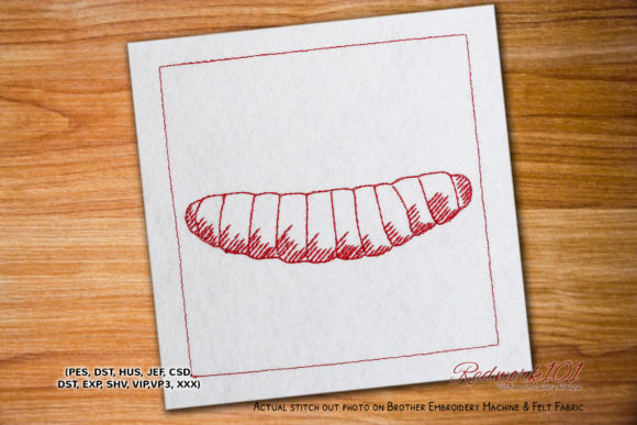 Wax Worm Lineart Design