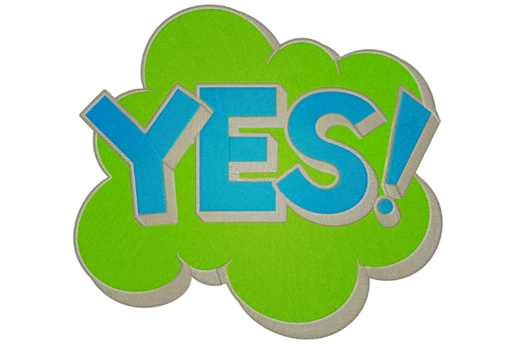 Yes Logo: A Craft Fair-Ready Embroidery Design